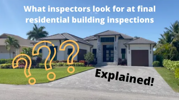 What do inspectors look in a new home